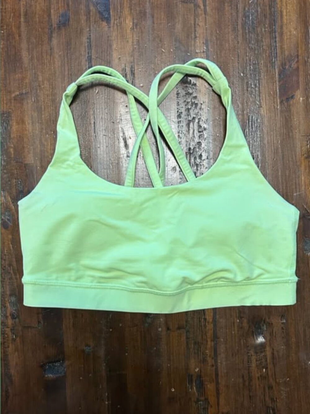 Lululemon Energy Sports Bra – Neon Green | Size 6